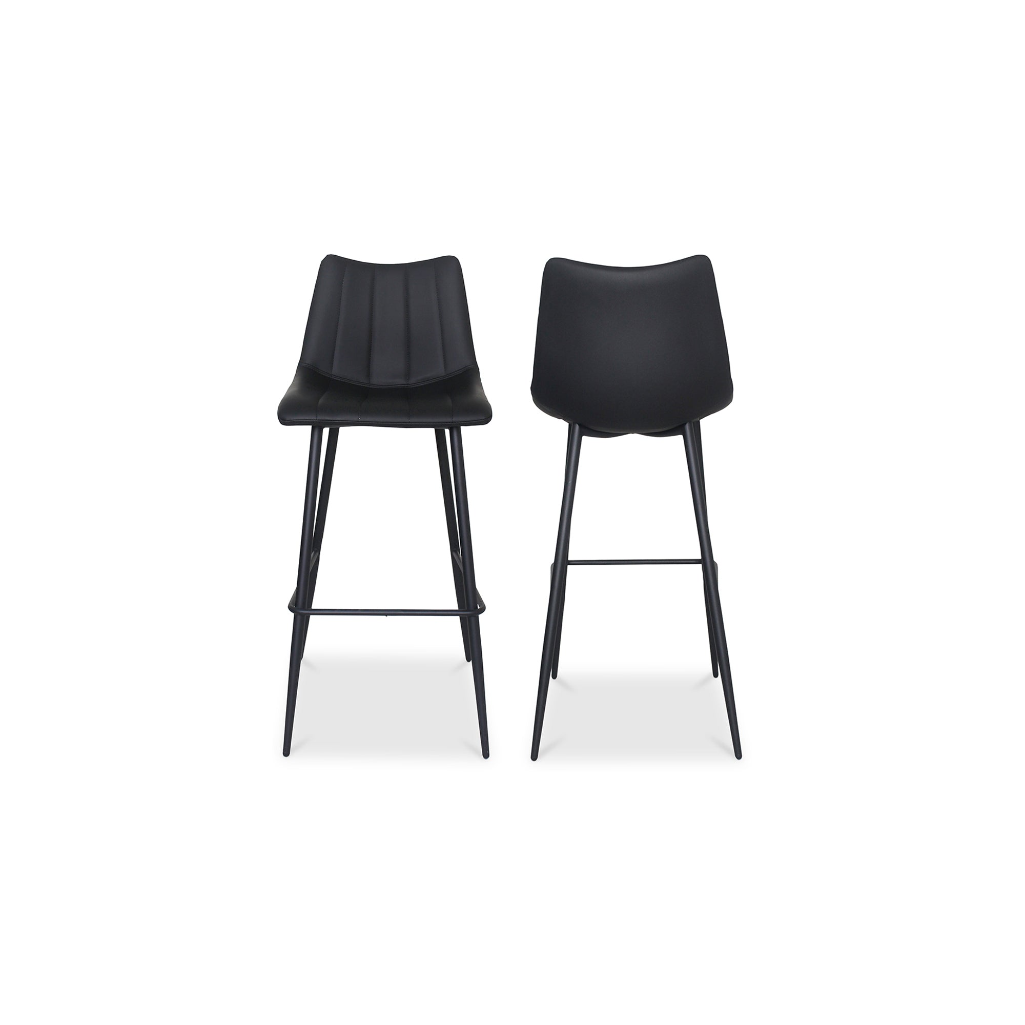 Alibi Bar Stool Matte Black - Set Of Two by Moe's Home Collection - view 2