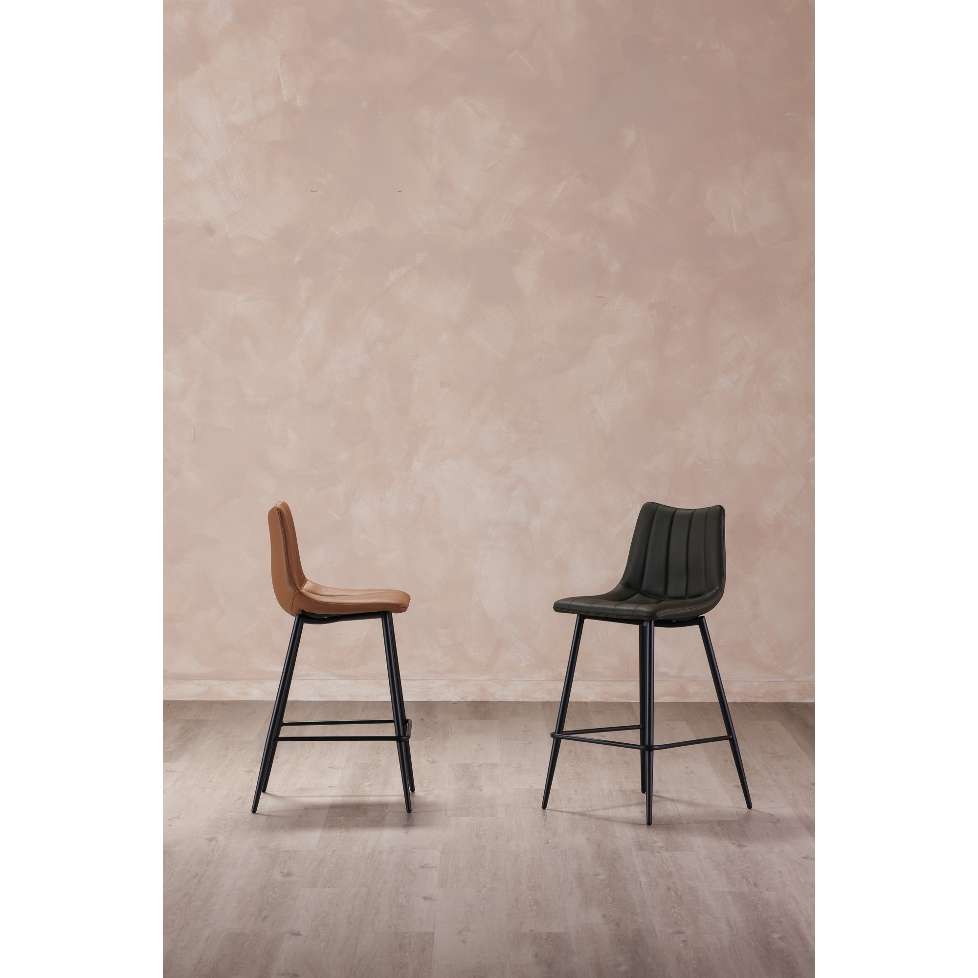 Alibi Bar Stool Dark Green - Set Of Two by Moe's Home Collection - view 9