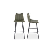 Alibi Bar Stool Dark Green - Set Of Two by Moe's Home Collection