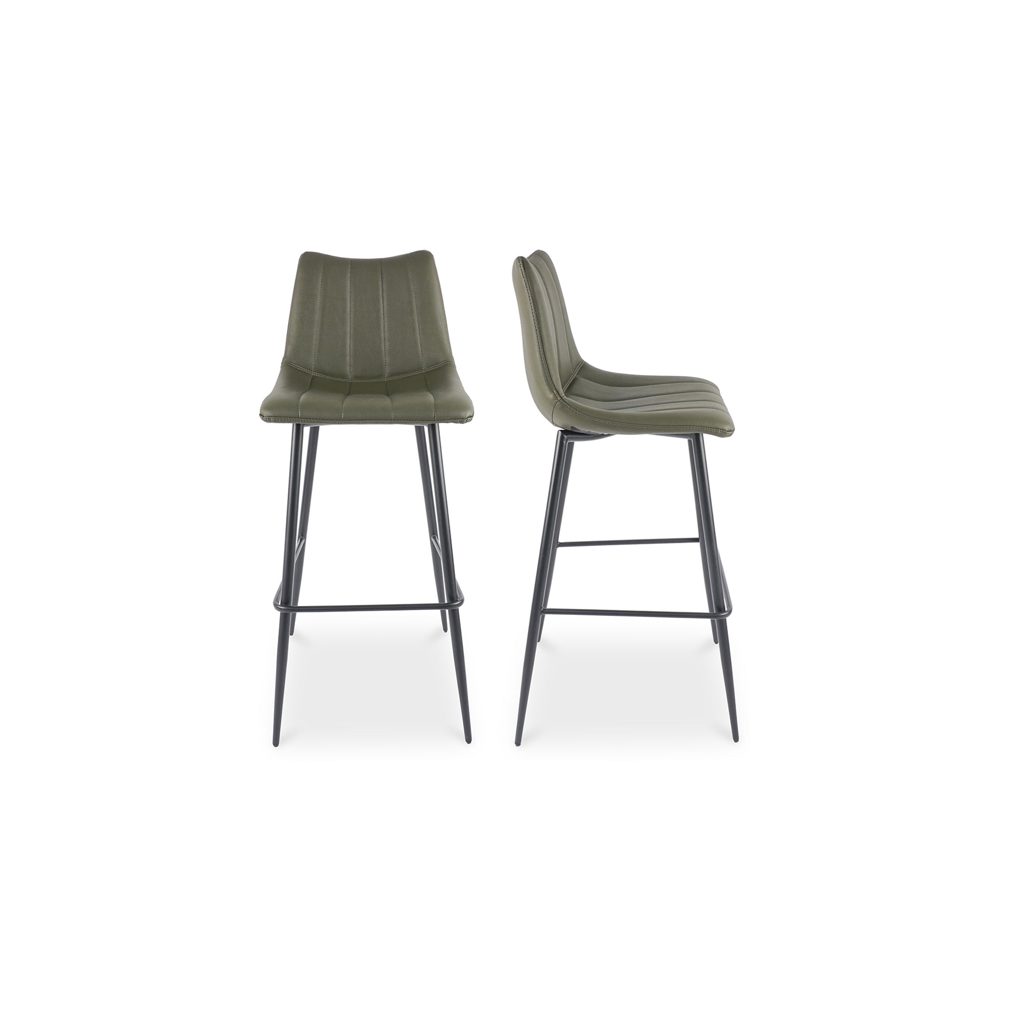 Alibi Bar Stool Dark Green - Set Of Two by Moe's Home Collection