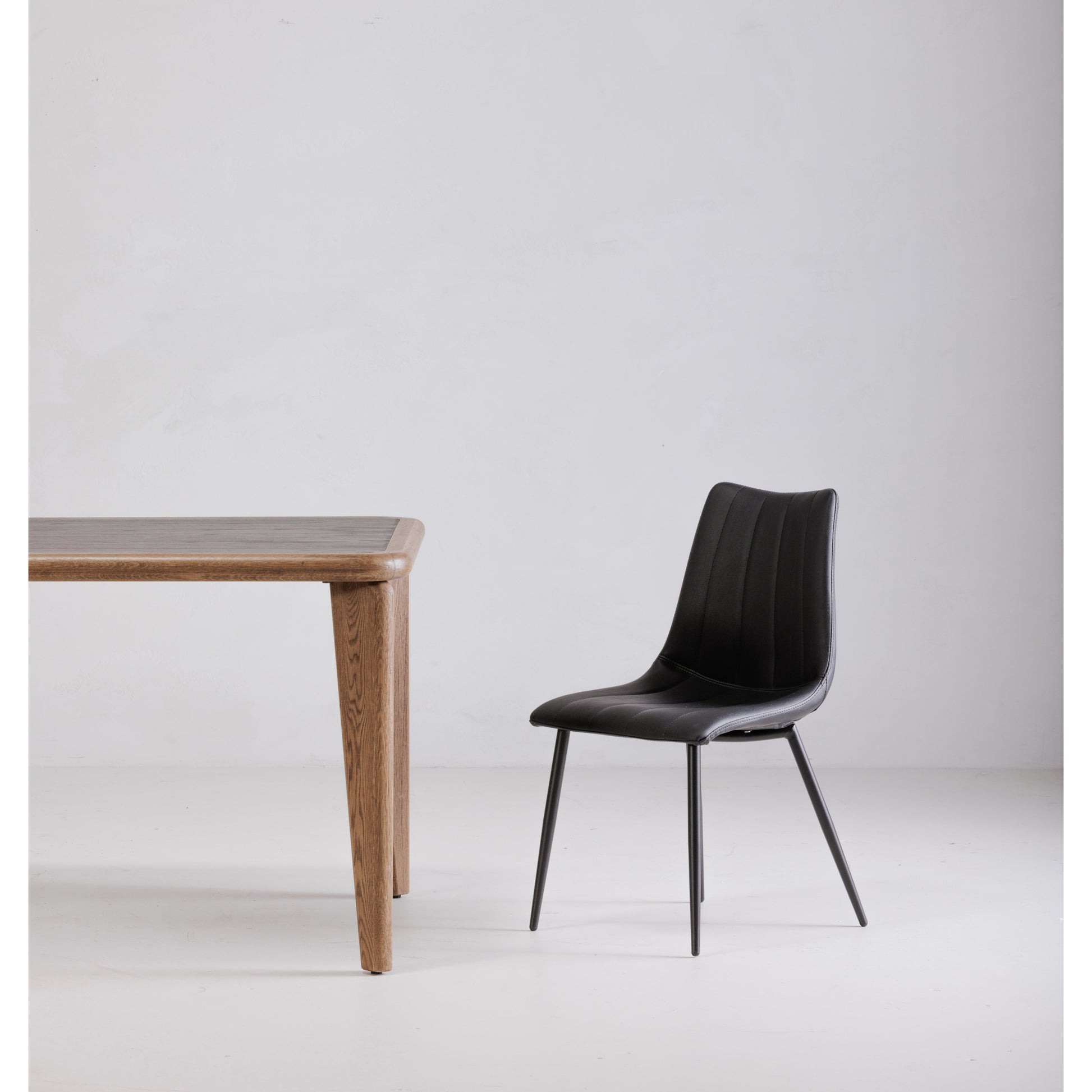 Alibi Dining Chair Matte Black - Set Of Two by Moe's Home Collection - view 9
