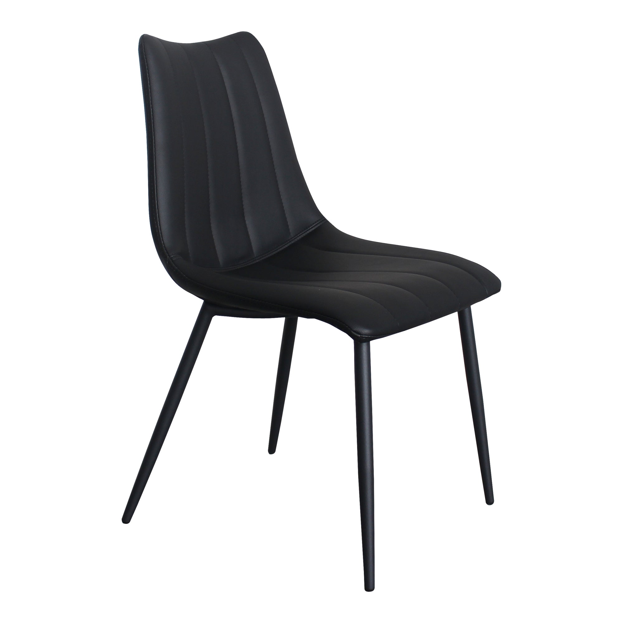 Alibi Dining Chair Matte Black - Set Of Two by Moe's Home Collection - view 4