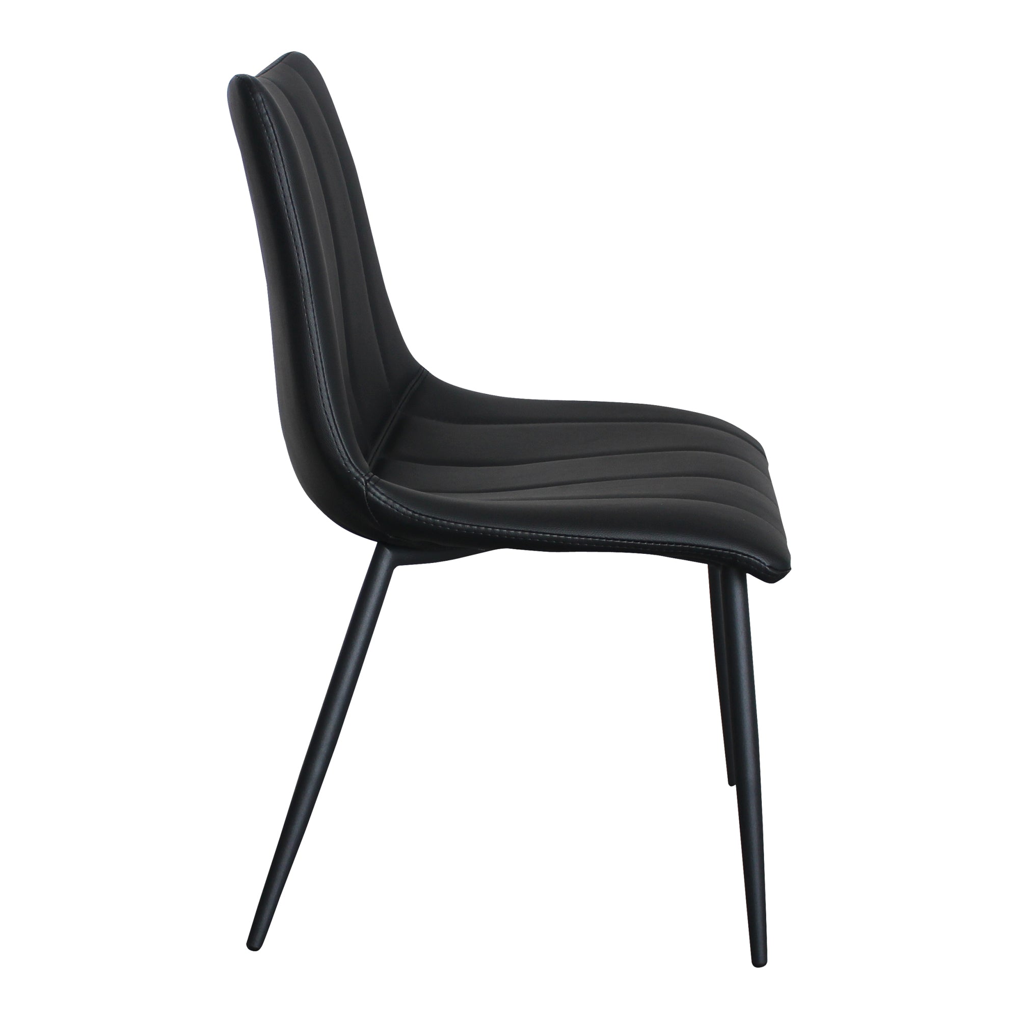 Alibi Dining Chair Matte Black - Set Of Two by Moe's Home Collection - view 5