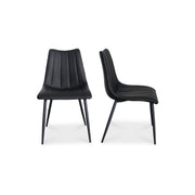 Alibi Dining Chair Matte Black - Set Of Two by Moe's Home Collection