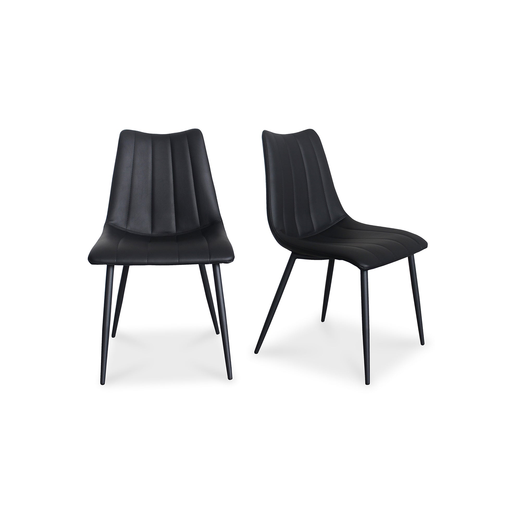 Alibi Dining Chair Matte Black - Set Of Two by Moe's Home Collection - view 2