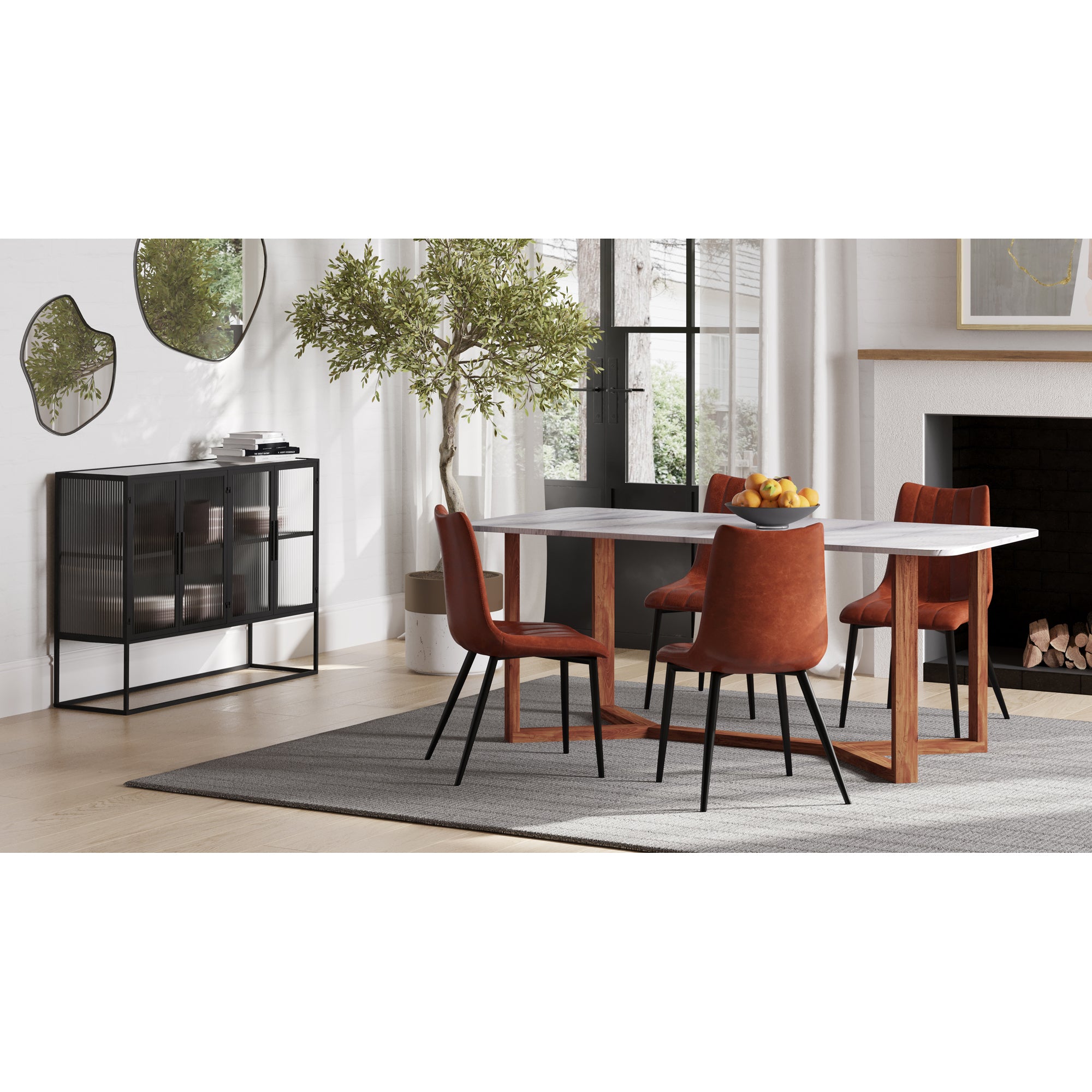Alibi Dining Chair Brown - Set Of Two by Moe's Home Collection - view 9