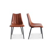 Alibi Dining Chair Brown - Set Of Two by Moe's Home Collection