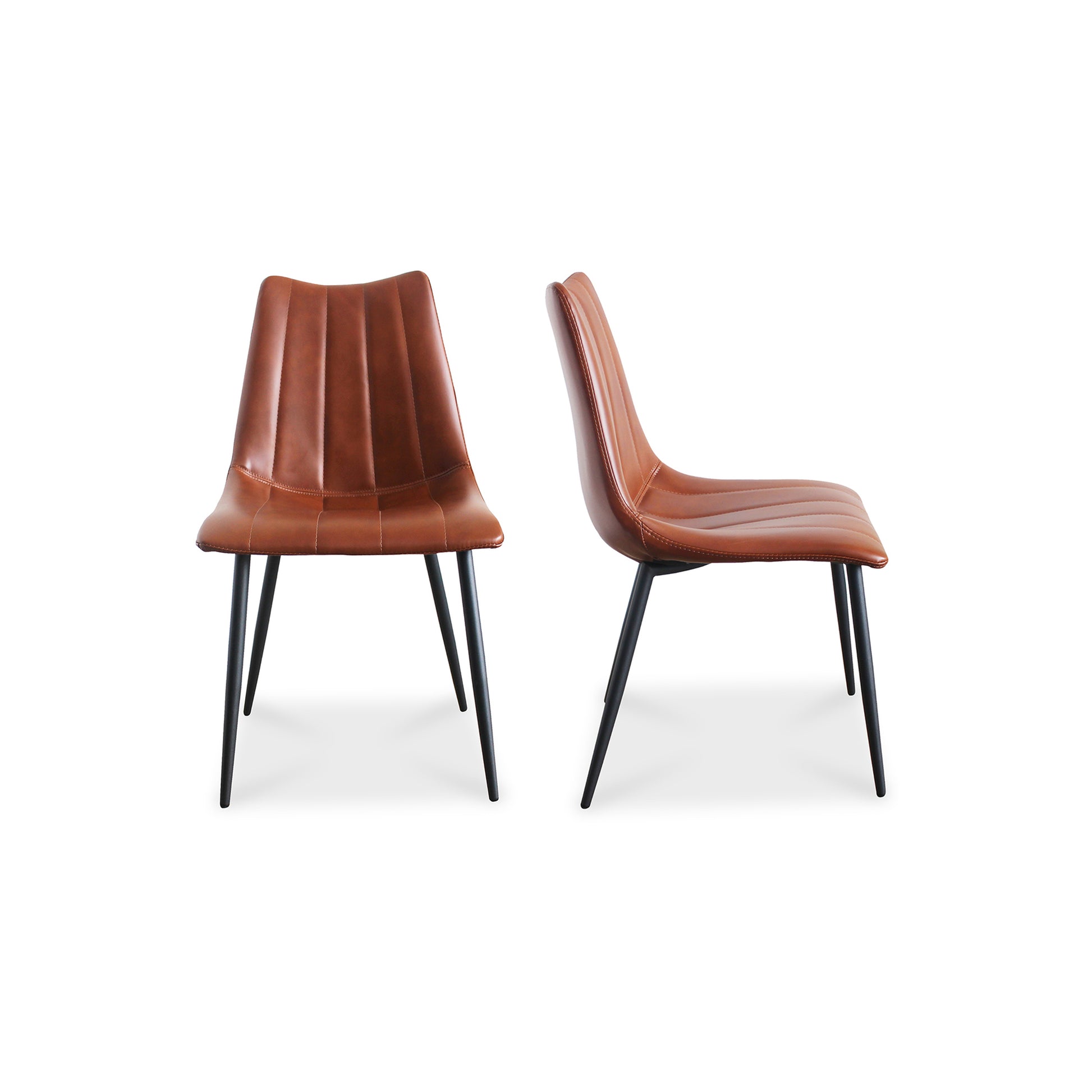 Alibi Dining Chair Brown - Set Of Two by Moe's Home Collection