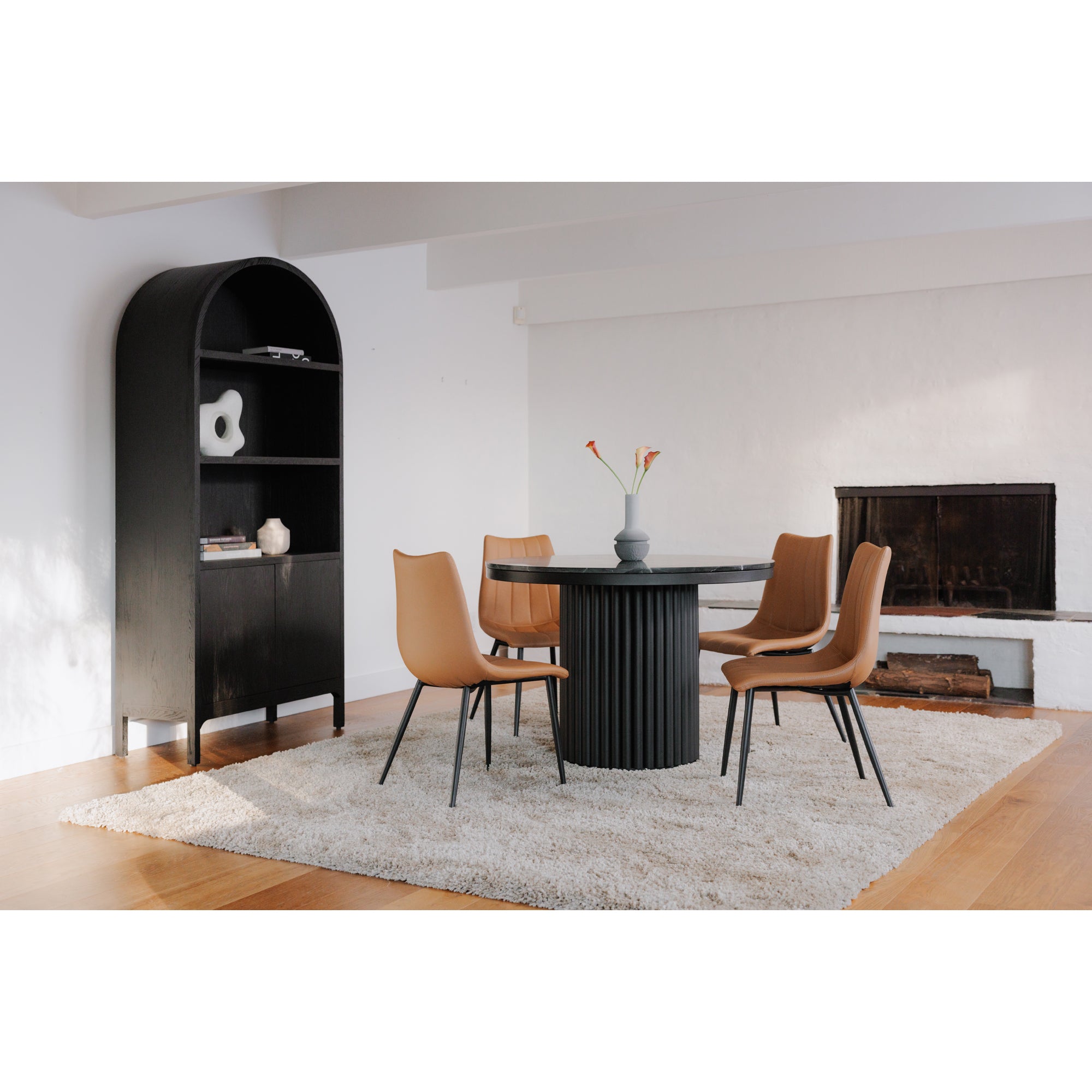 Alibi Dining Chair Tan - Set Of Two by Moe's Home Collection - view 11