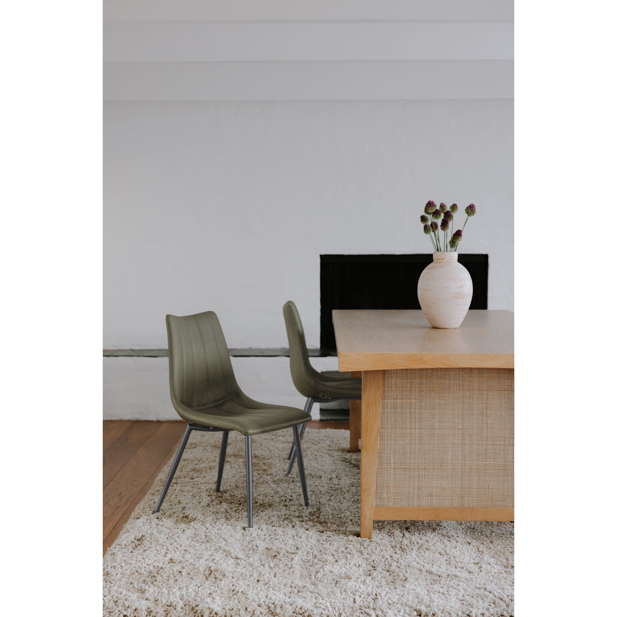 Alibi Dining Chair Dark Green - Set Of Two by Moe's Home Collection - view 9