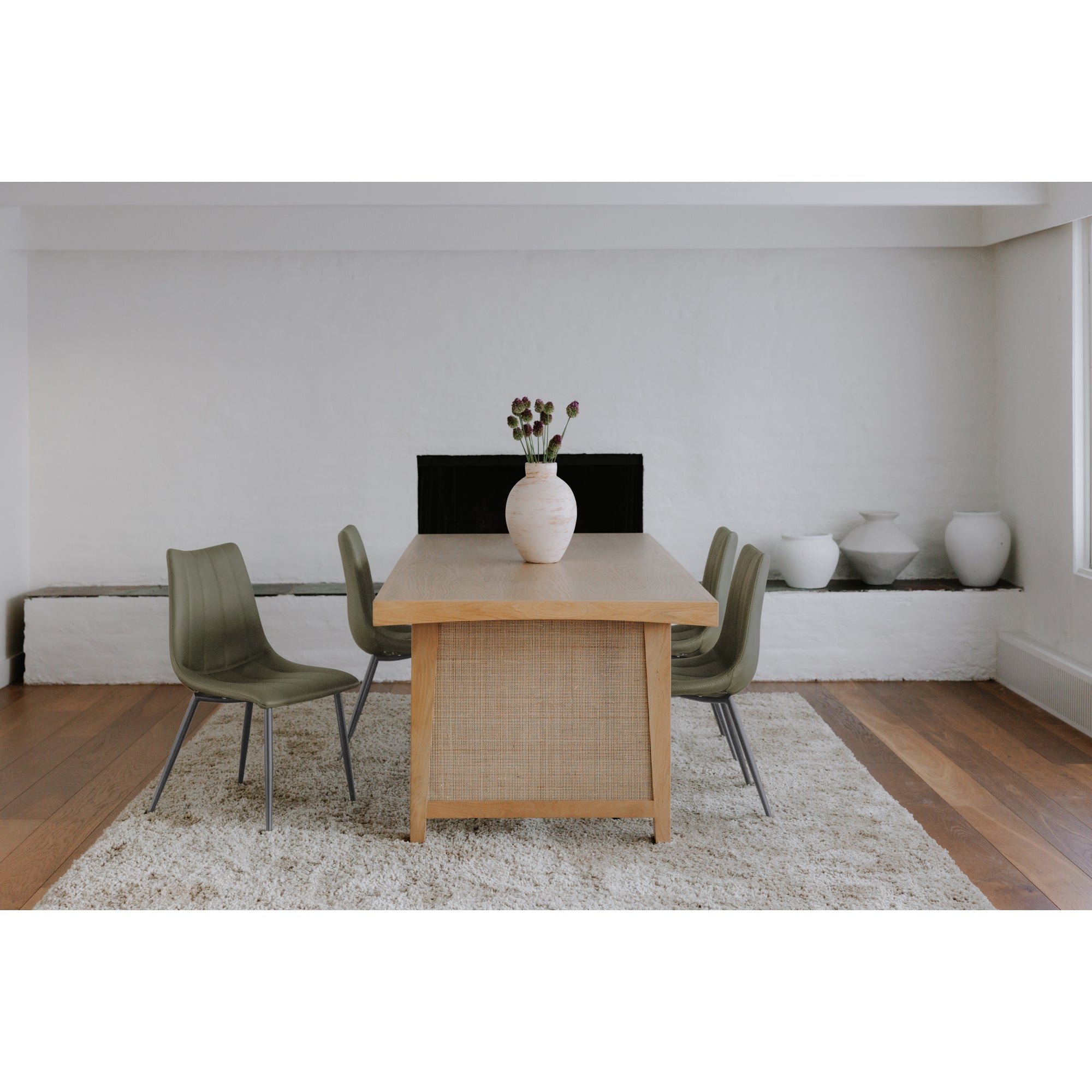 Alibi Dining Chair Dark Green - Set Of Two by Moe's Home Collection - view 11