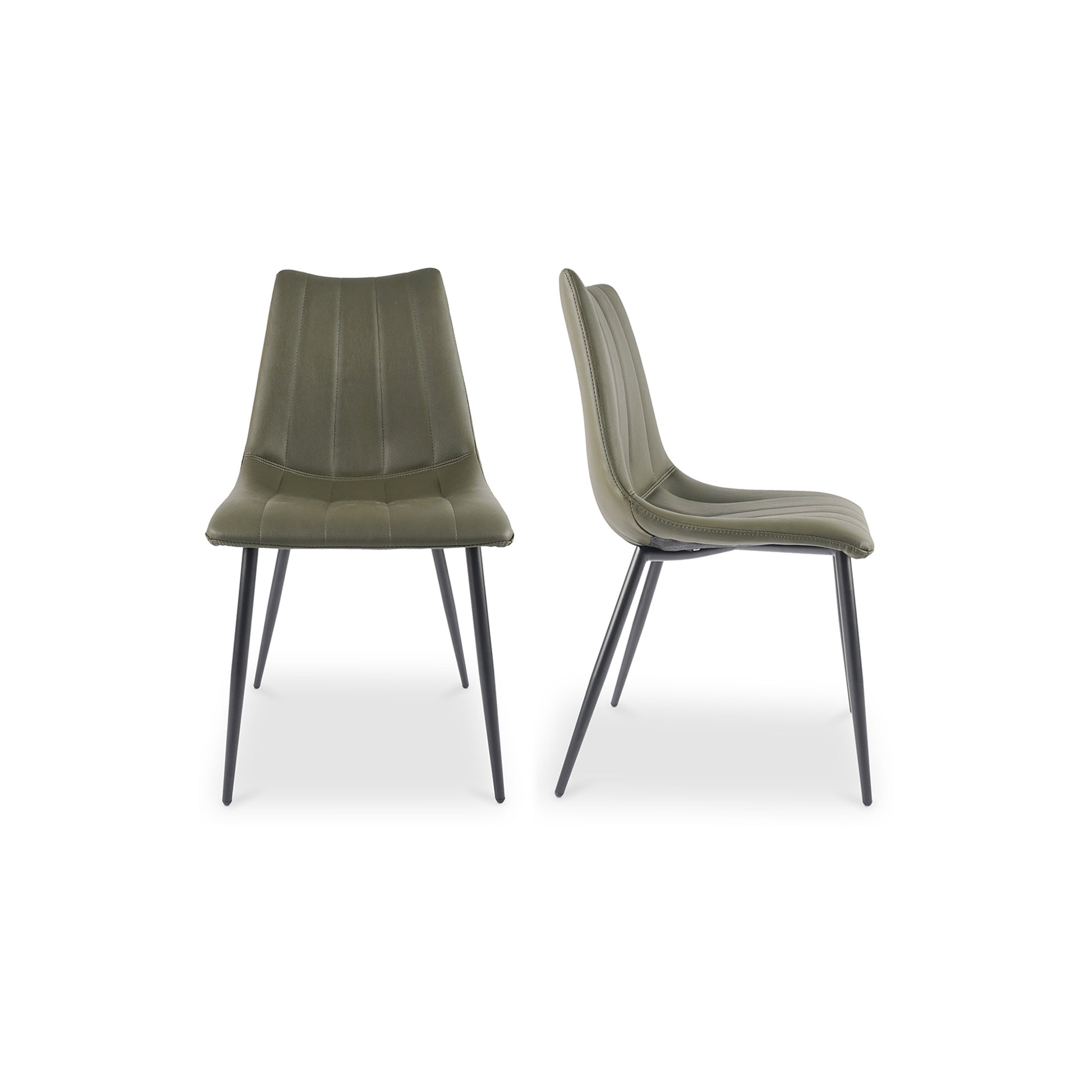 Alibi Dining Chair Dark Green - Set Of Two by Moe's Home Collection