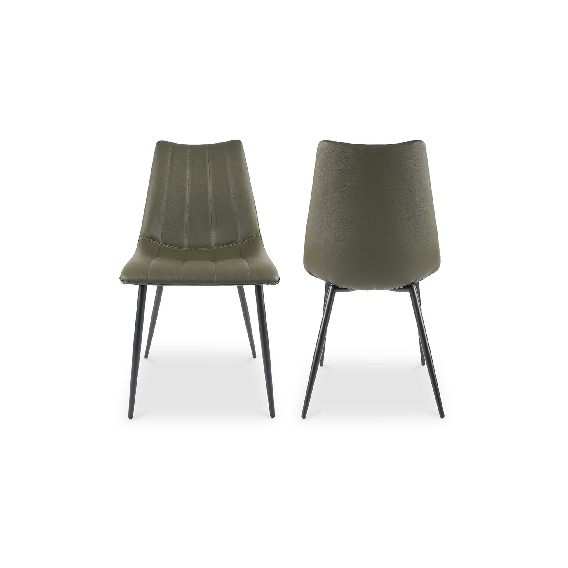 Alibi Dining Chair Dark Green - Set Of Two by Moe's Home Collection - view 2