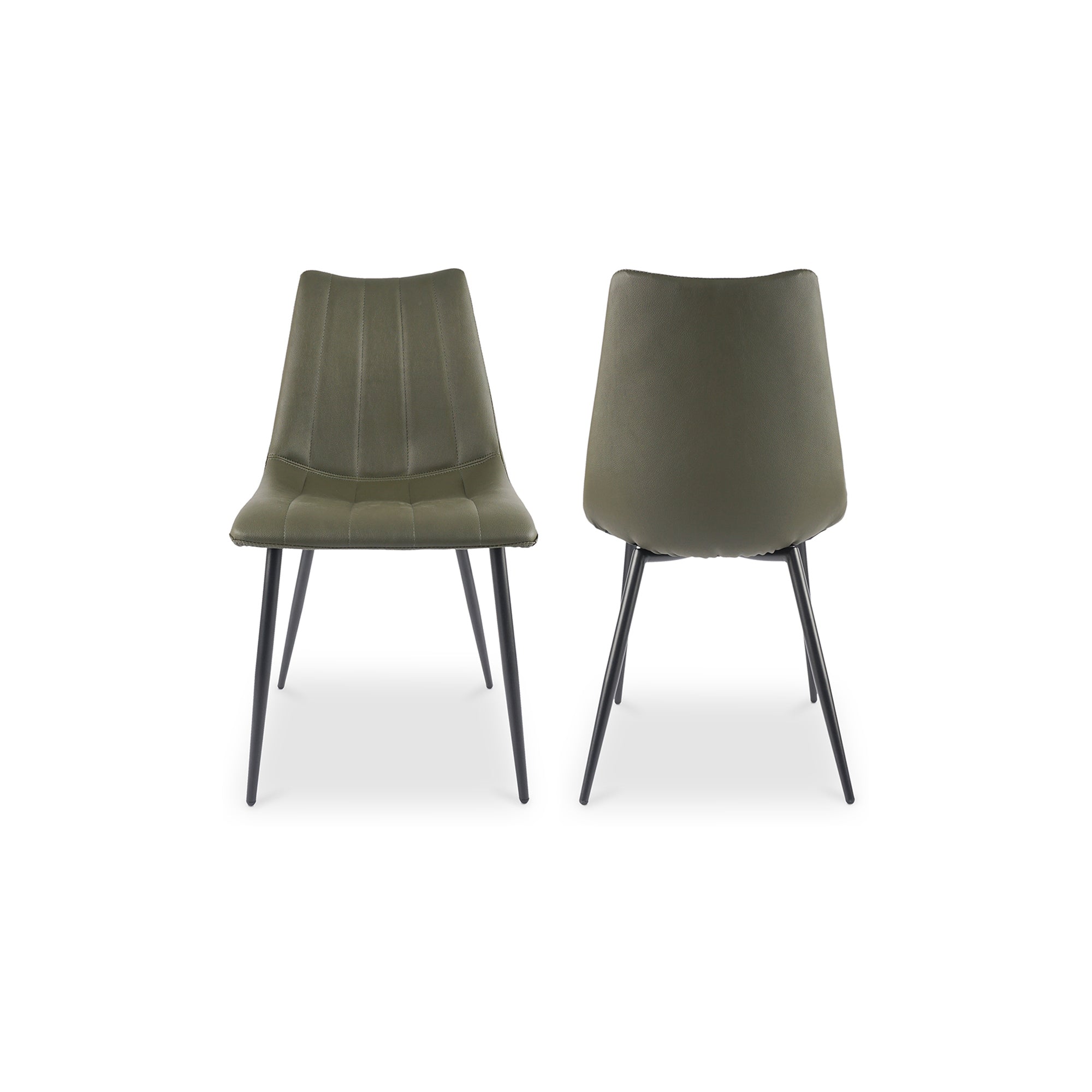 Alibi Dining Chair Dark Green - Set Of Two by Moe's Home Collection - view 2