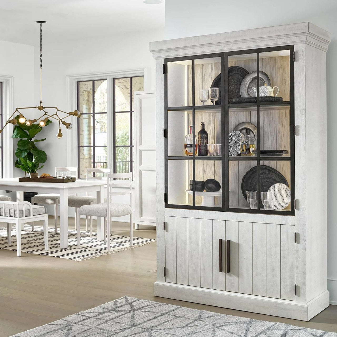 Modern Farmhouse Huntley Display Cabinet