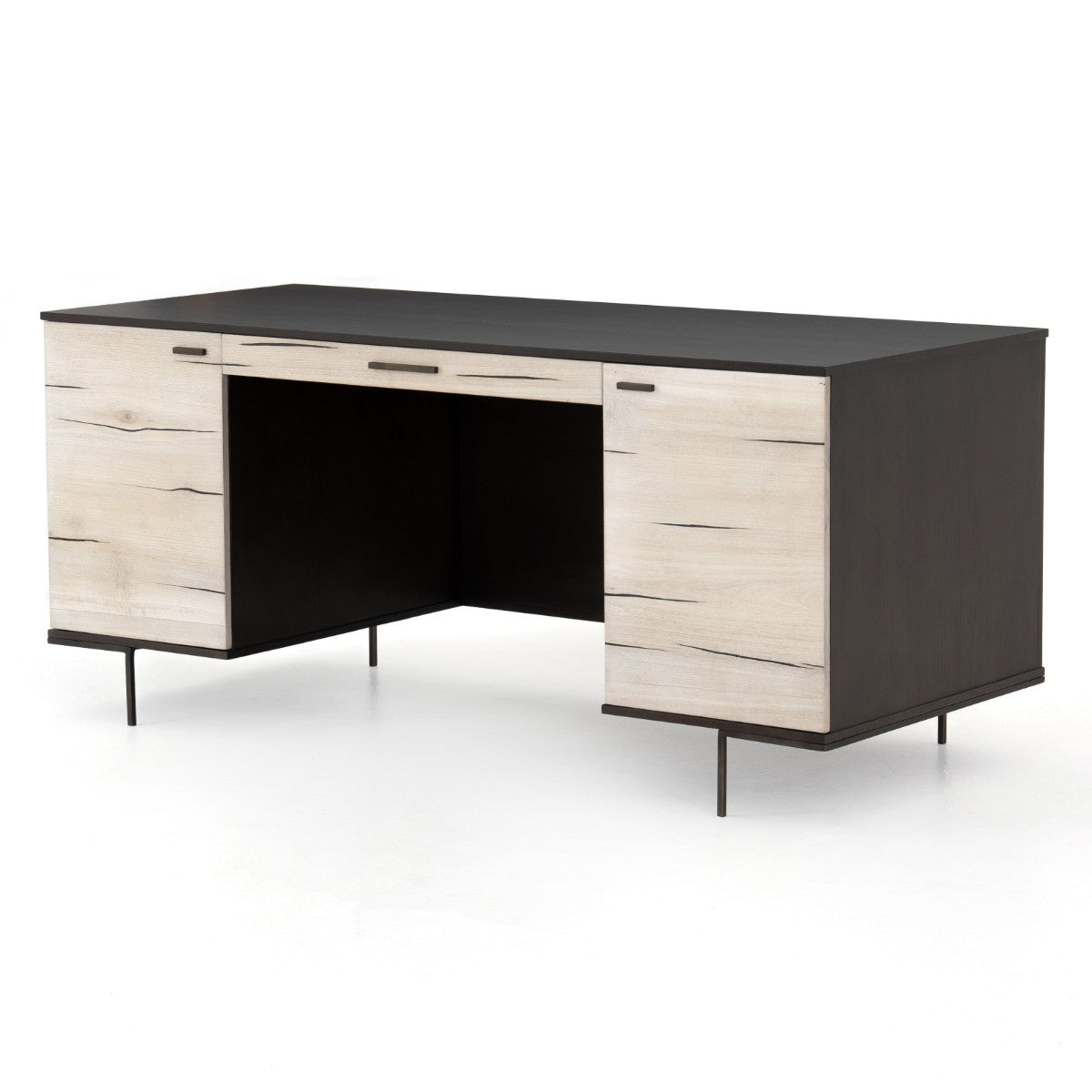 Cuzco Whitewash Yukas Wood Executive Office Desk