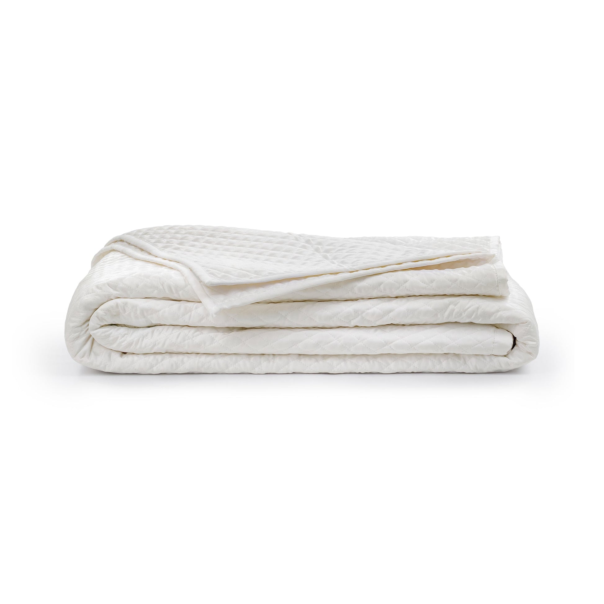 Diamond Quilt Collection - White - King / Set