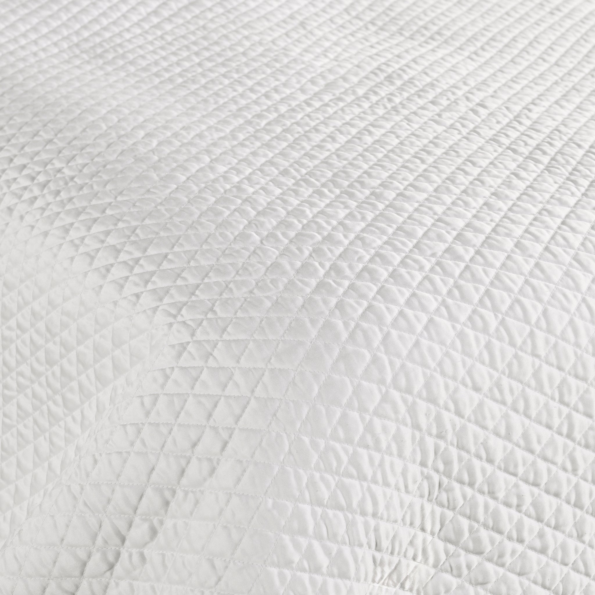 Diamond Quilt Collection - White - King / Set