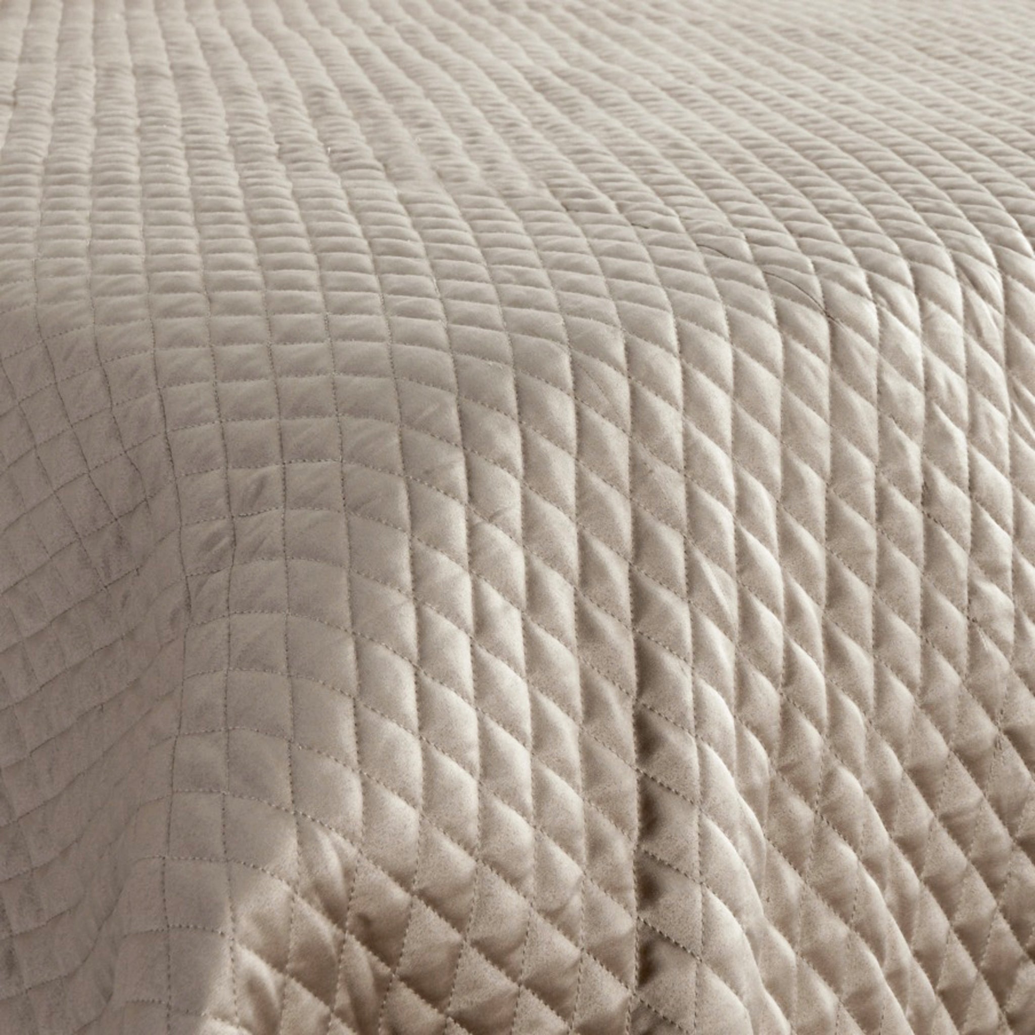 Diamond Quilt Collection - Pebble - King / Set