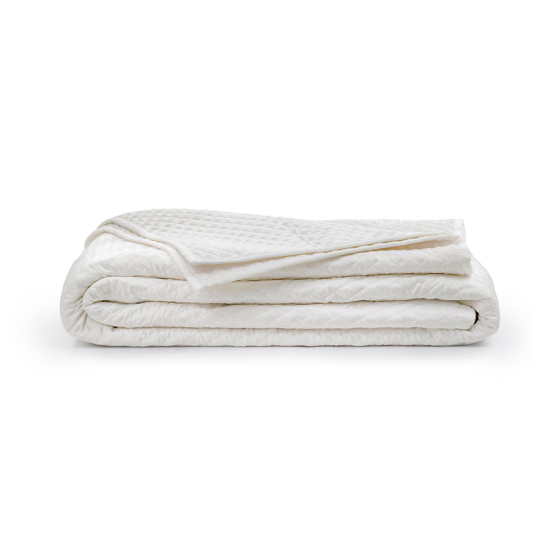 Diamond Quilt Collection - White - King / Set