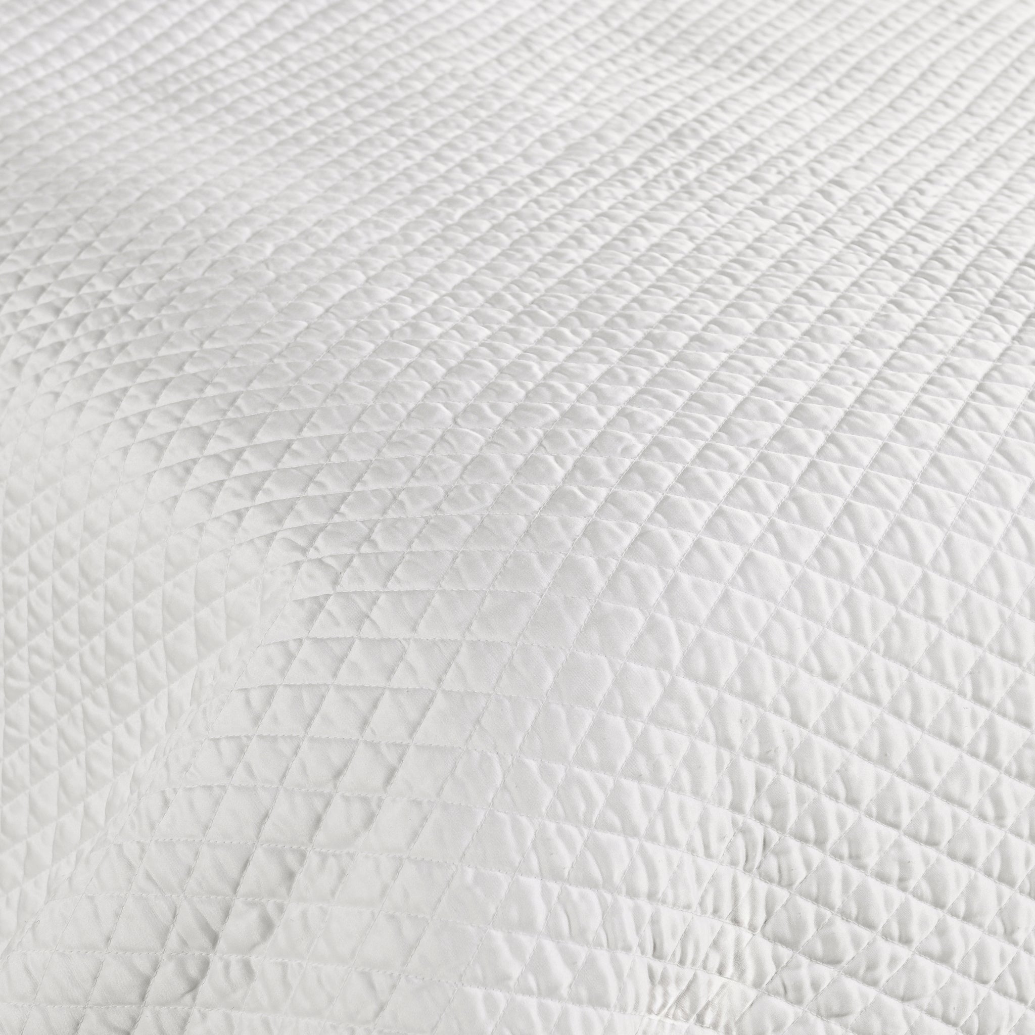 Diamond Quilt Collection - White - King / Set