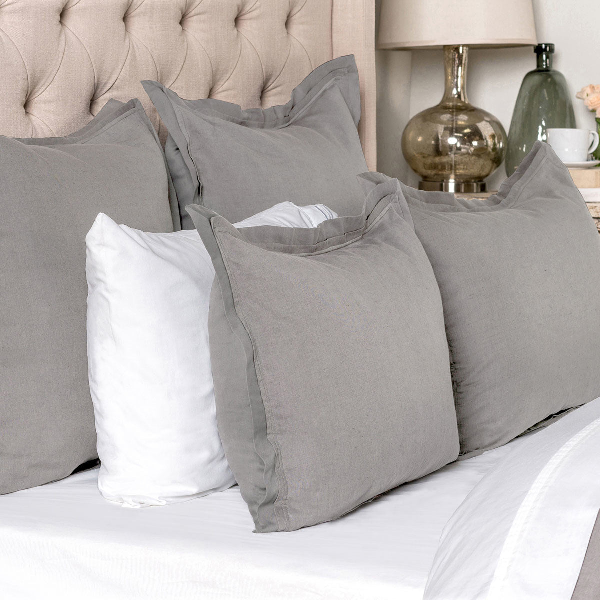 Harlow Duvet Collection - Gray - Queen / Duvet