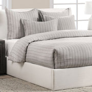 Pinstripe Gray KG Duvet 108x94