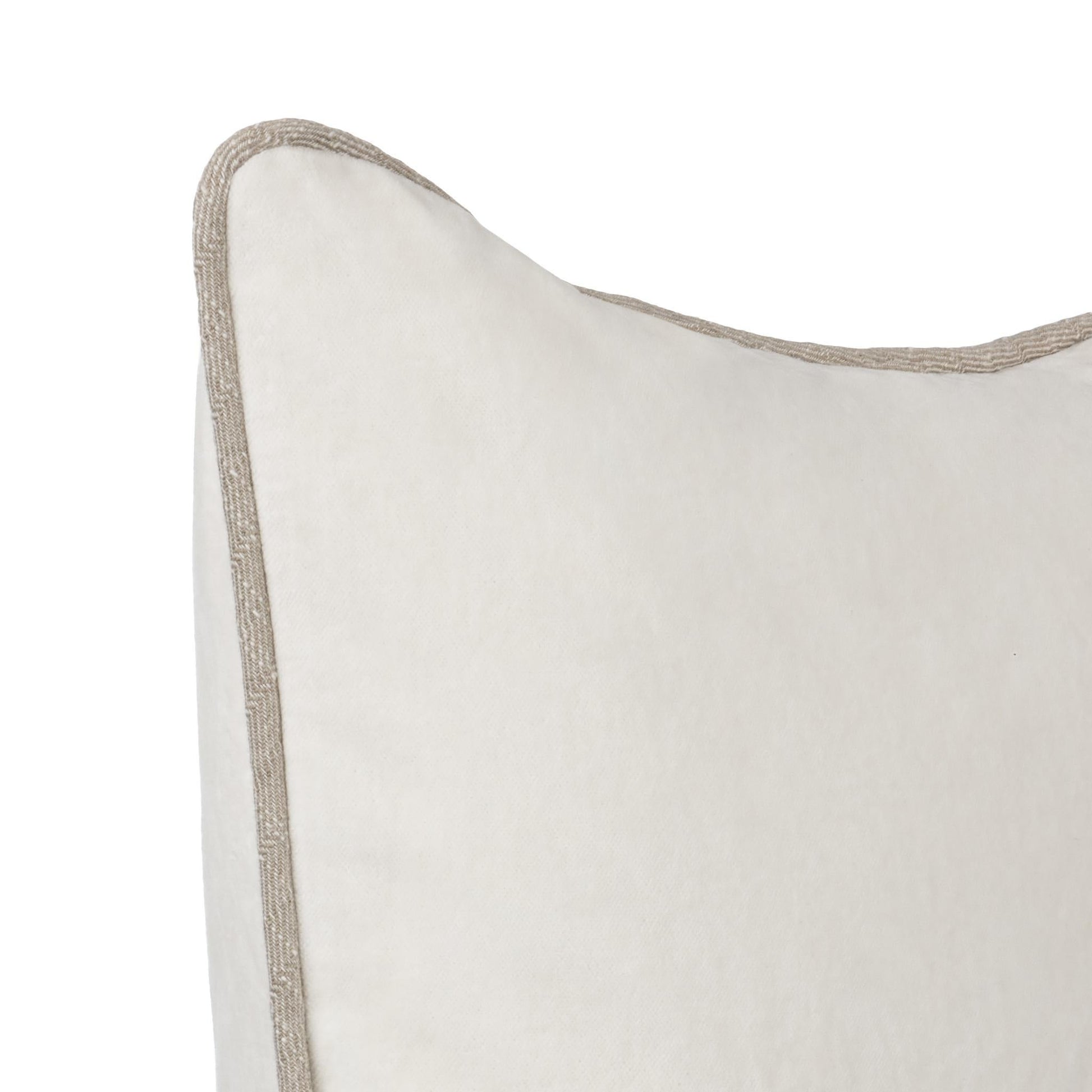 SLD Heirloom Velvet Multiple Sizes - Ivory - 18"x18"