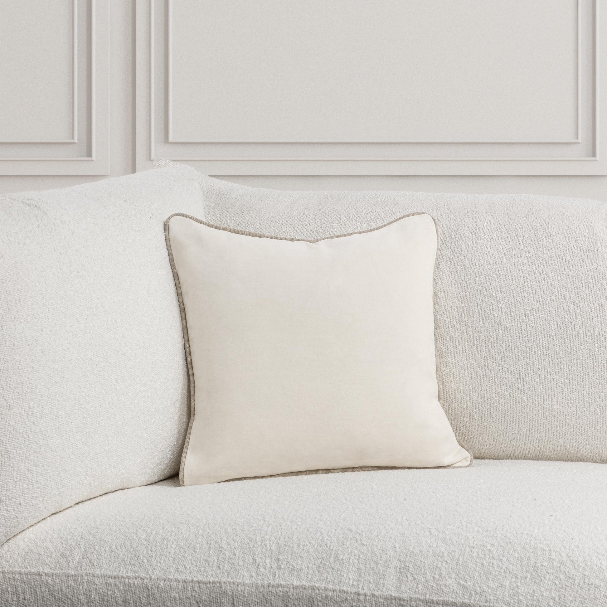 SLD Heirloom Velvet Multiple Sizes - Ivory - 18"x18"