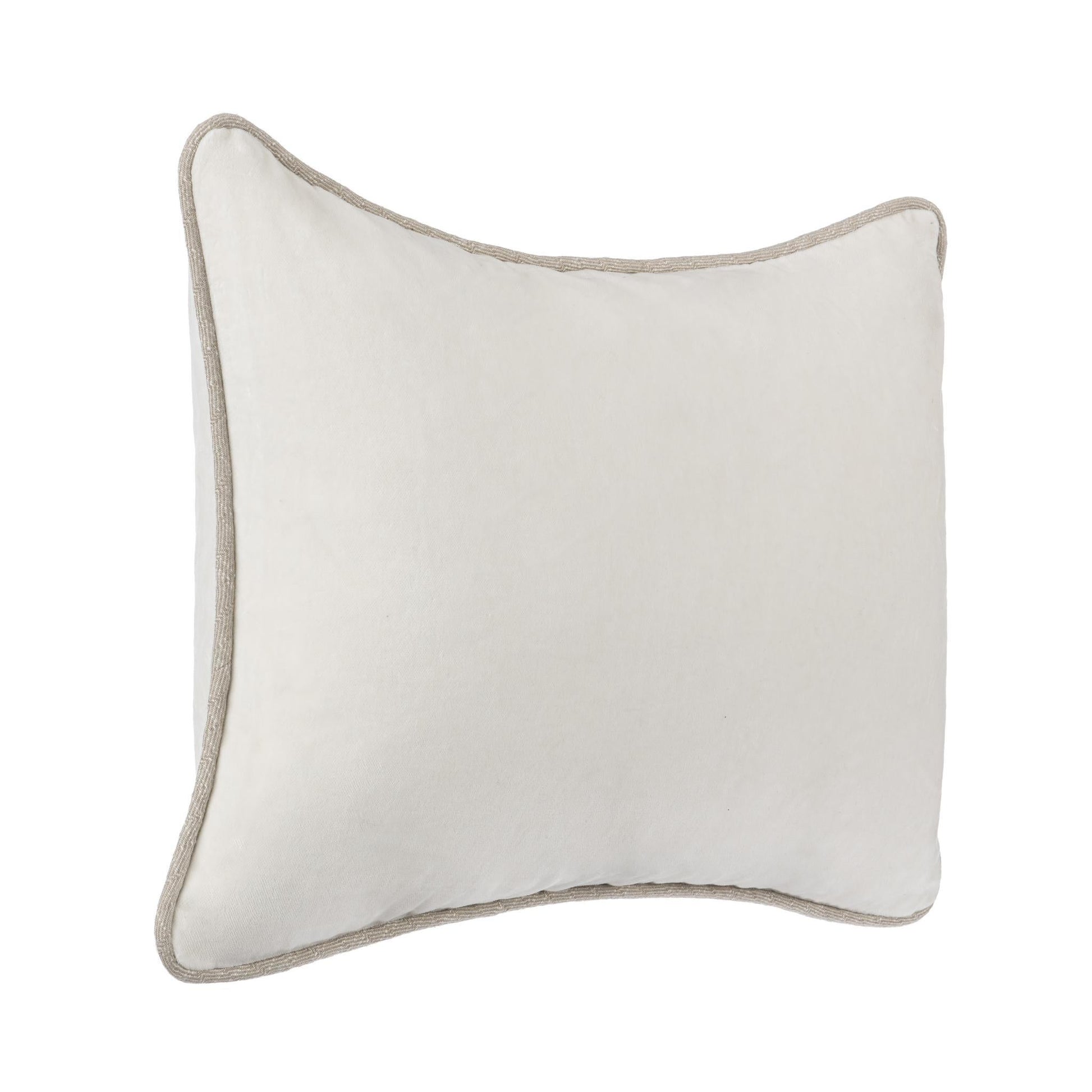 SLD Heirloom Velvet Multiple Sizes - Ivory - 18"x18"