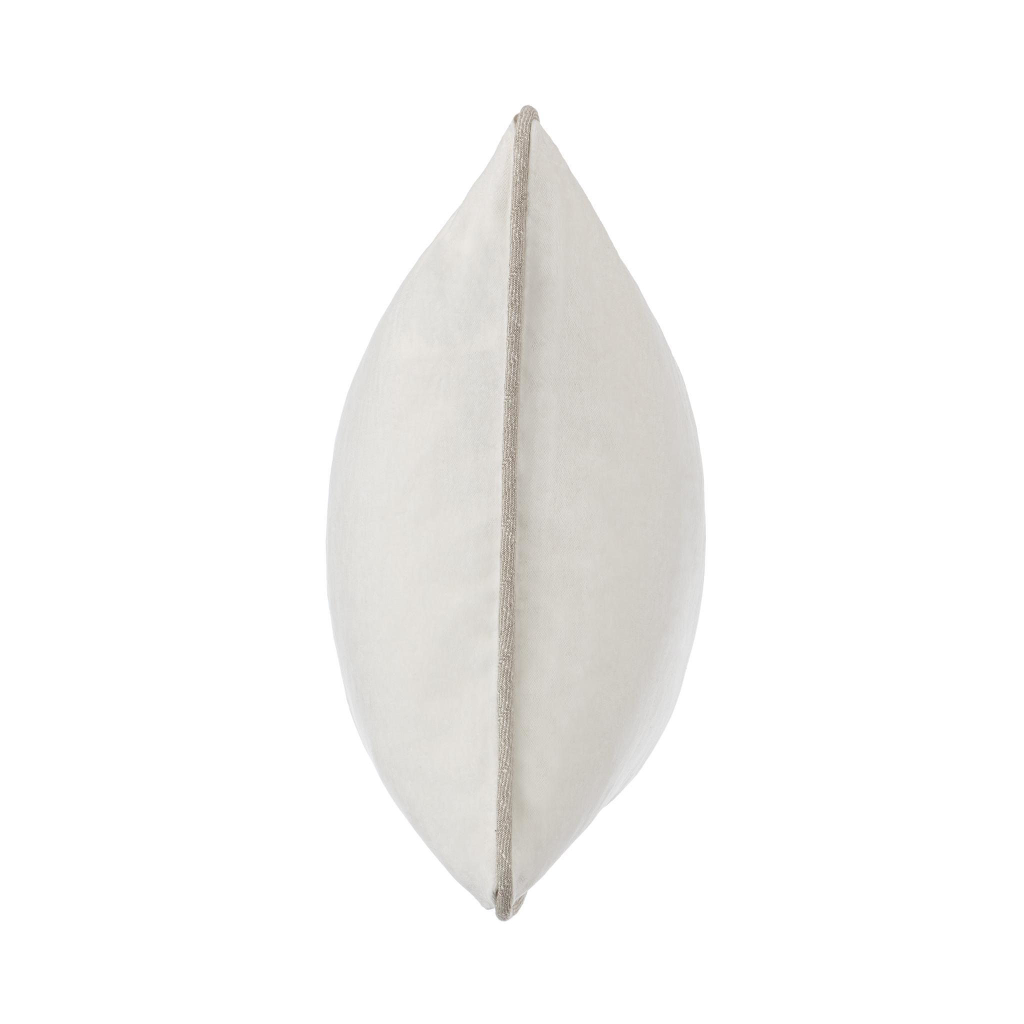 SLD Heirloom Velvet Multiple Sizes - Ivory - 18"x18"
