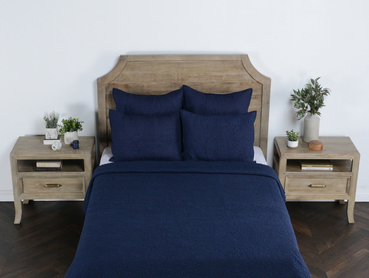 Elara Quilt Collection - Indigo - King / Sham