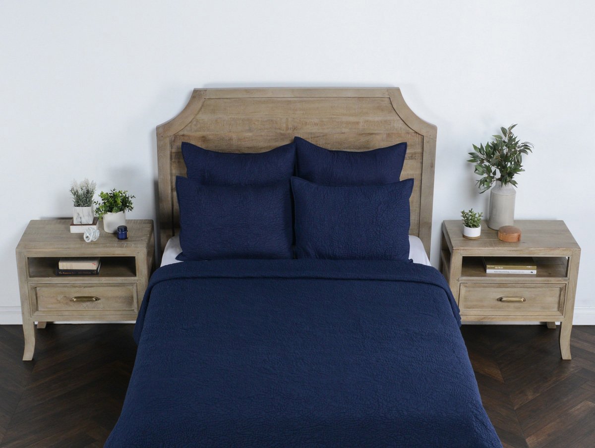 Elara Quilt Collection - Indigo - King / Sham