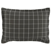 Hudson Duvet Collection - Plaid Gray - Euro / Sham