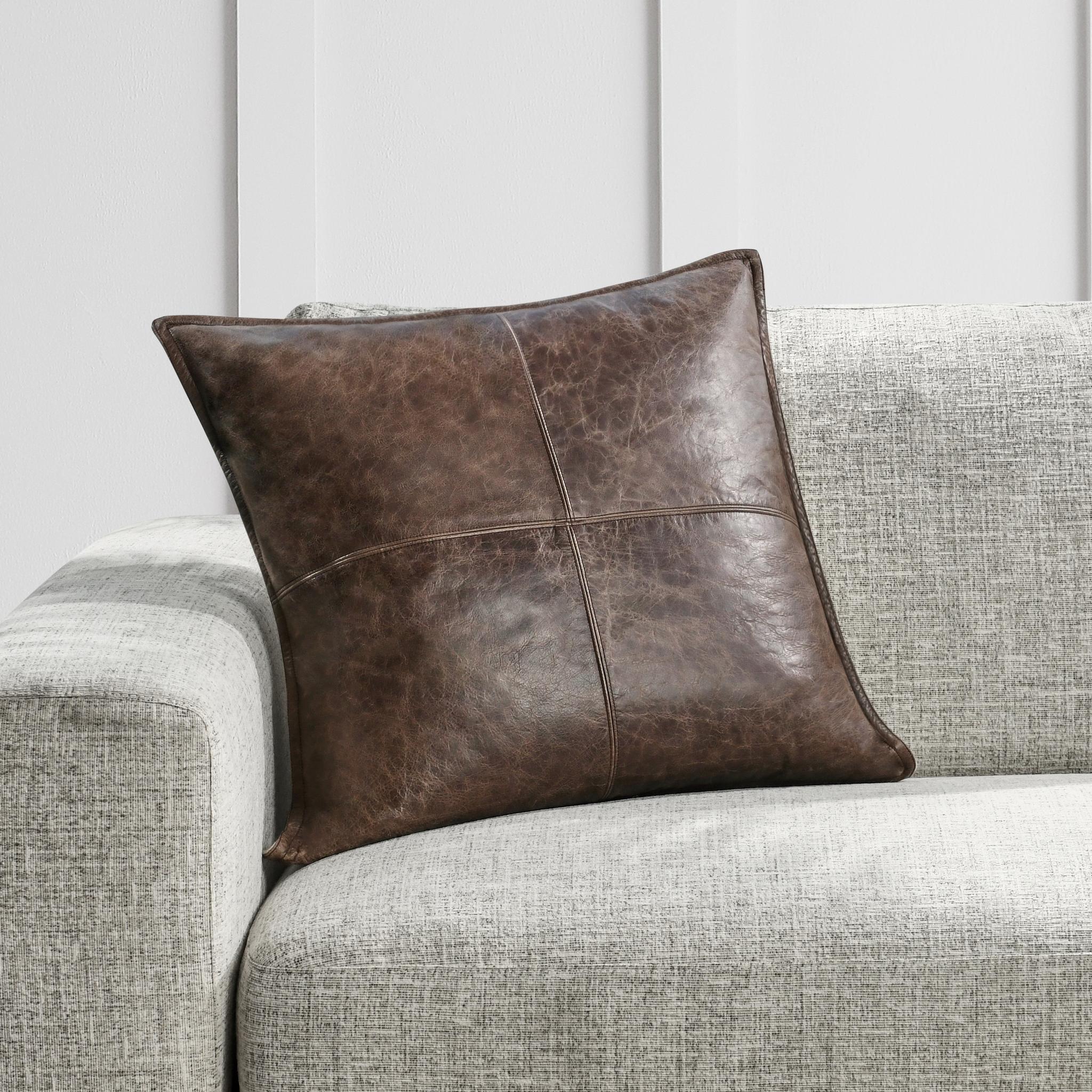 SLD Leather Multiple Sizes - Parsons Cocoa - 22"x22"