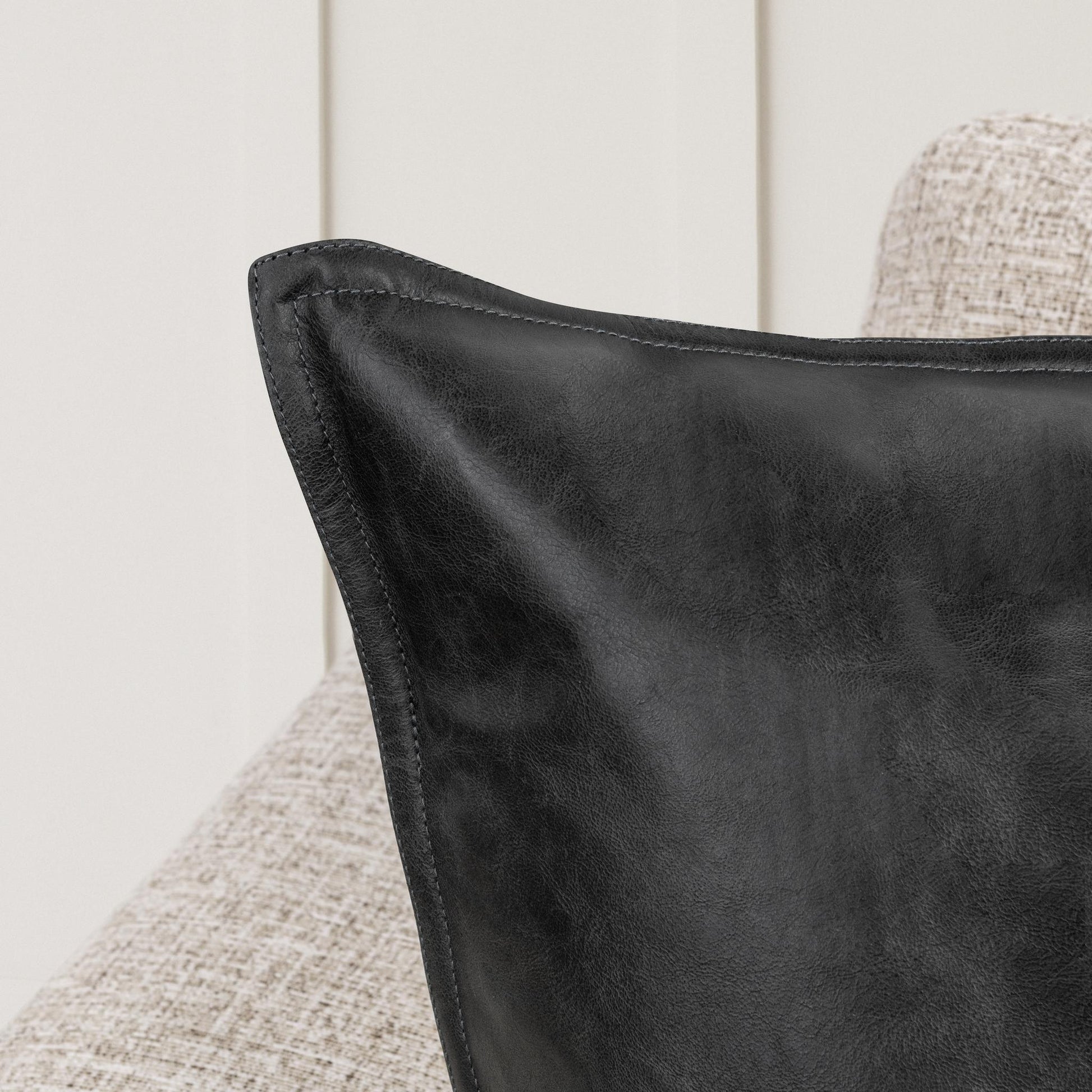 SLD Leather Multiple Sizes - Dexter Onyx - 22"x22"