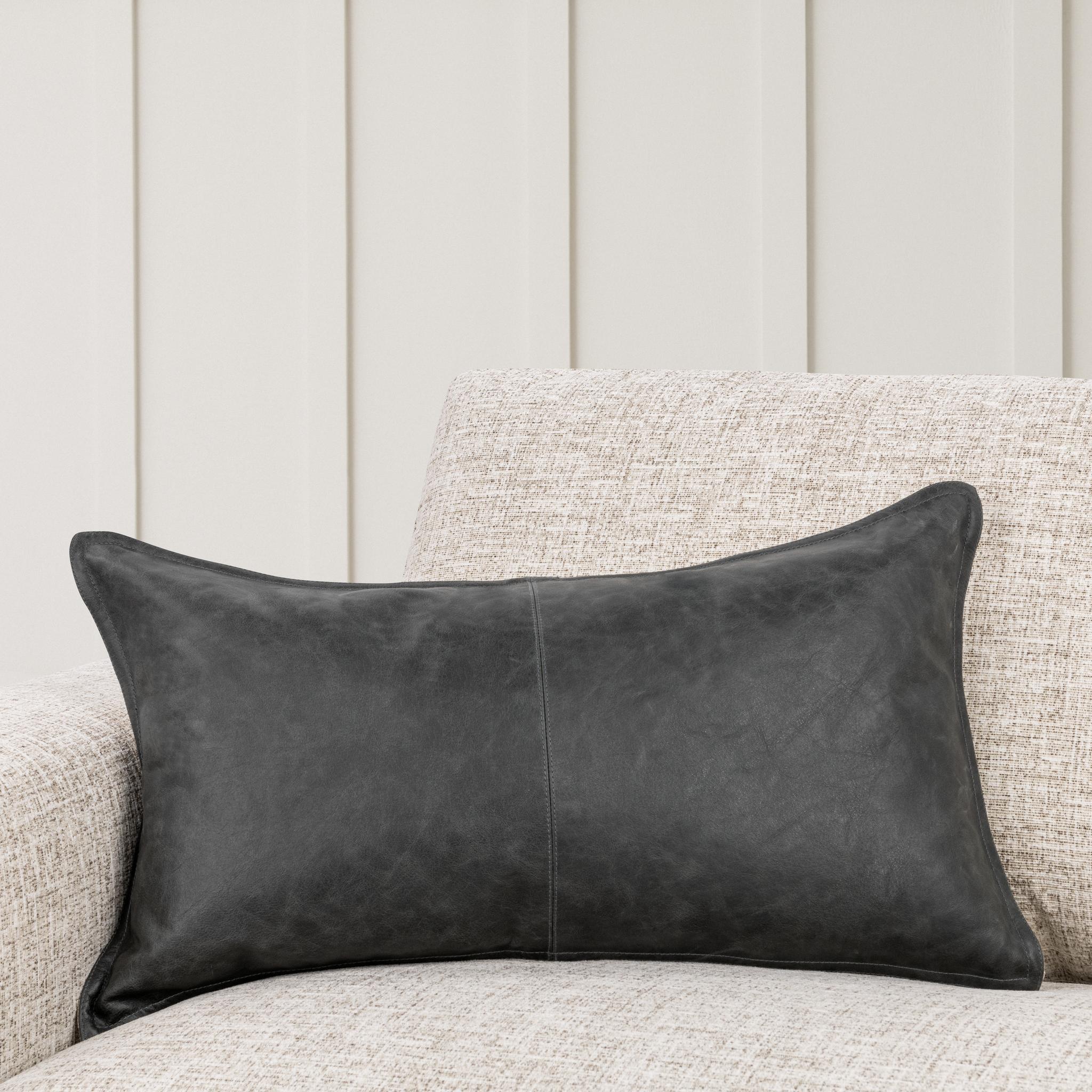 SLD Leather Multiple Sizes - Dexter Onyx - 22"x22"