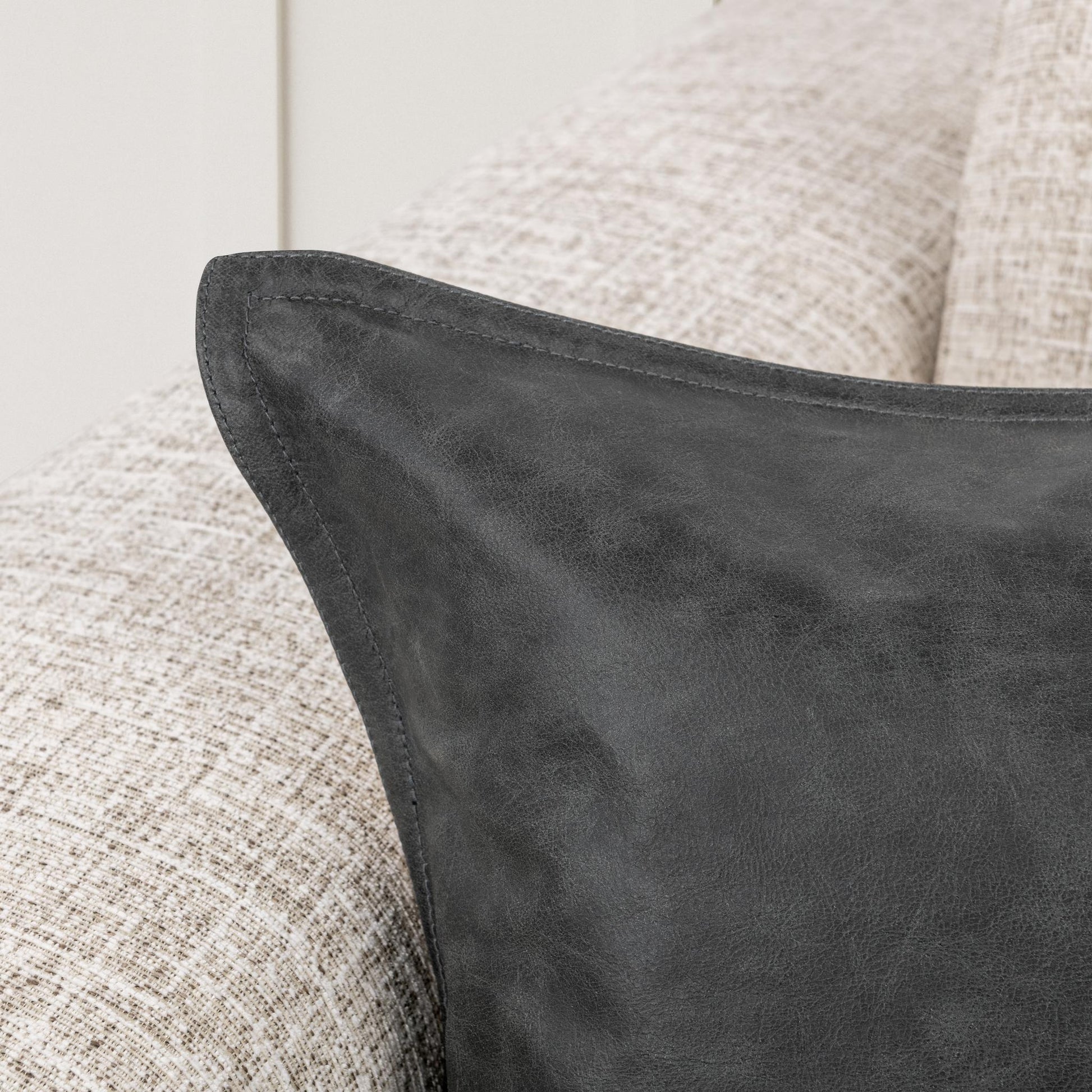 SLD Leather Multiple Sizes - Dexter Onyx - 22"x22"
