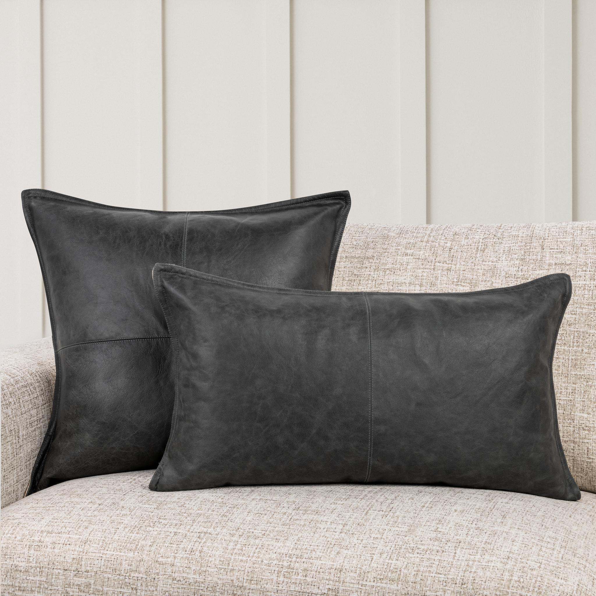 SLD Leather Multiple Sizes - Dexter Onyx - 22"x22"