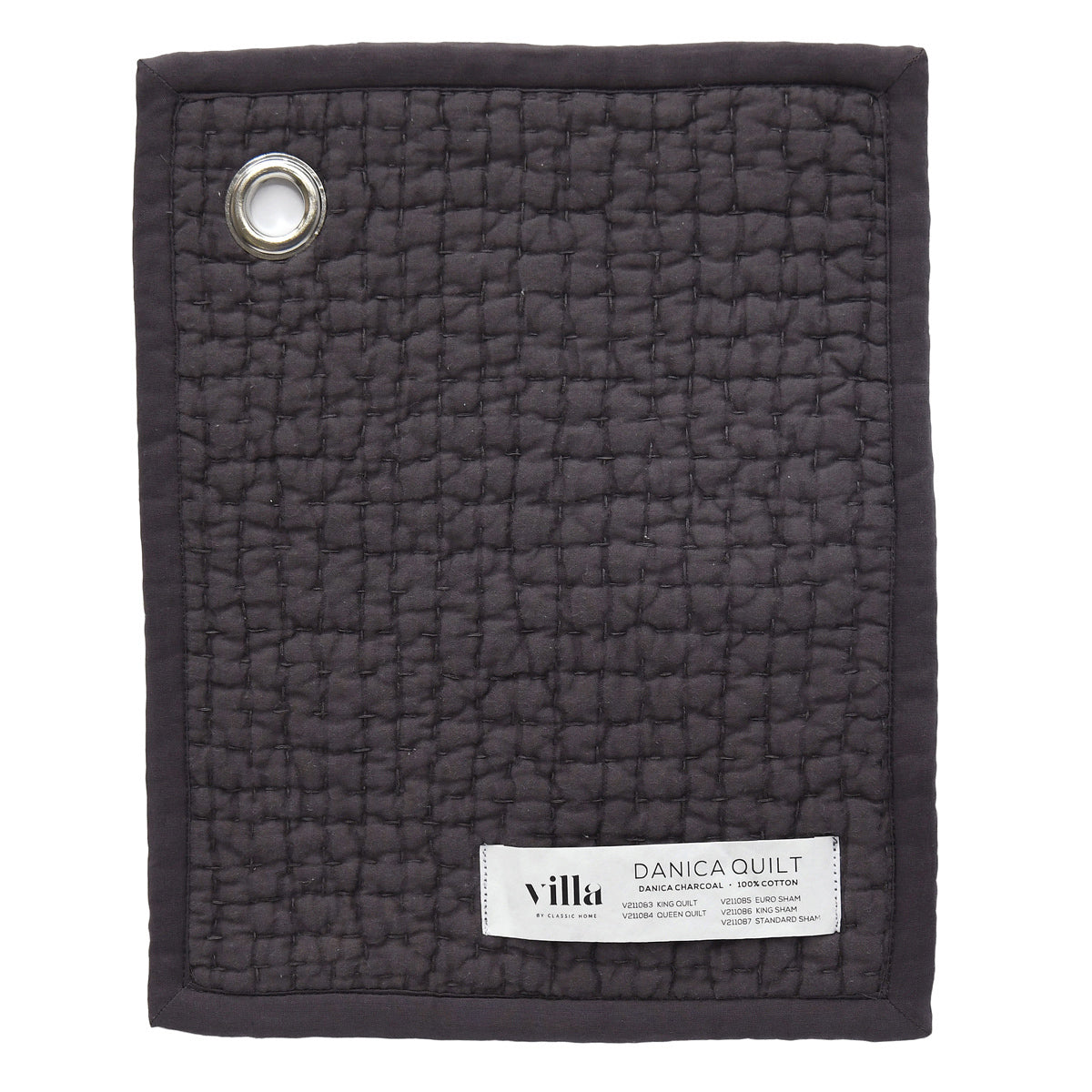Danica Quilt - Charcoal - Queen / Set