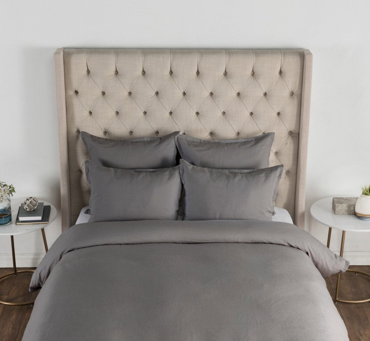 Arcadia Duvet Cover - Charcoal - King / Duvet