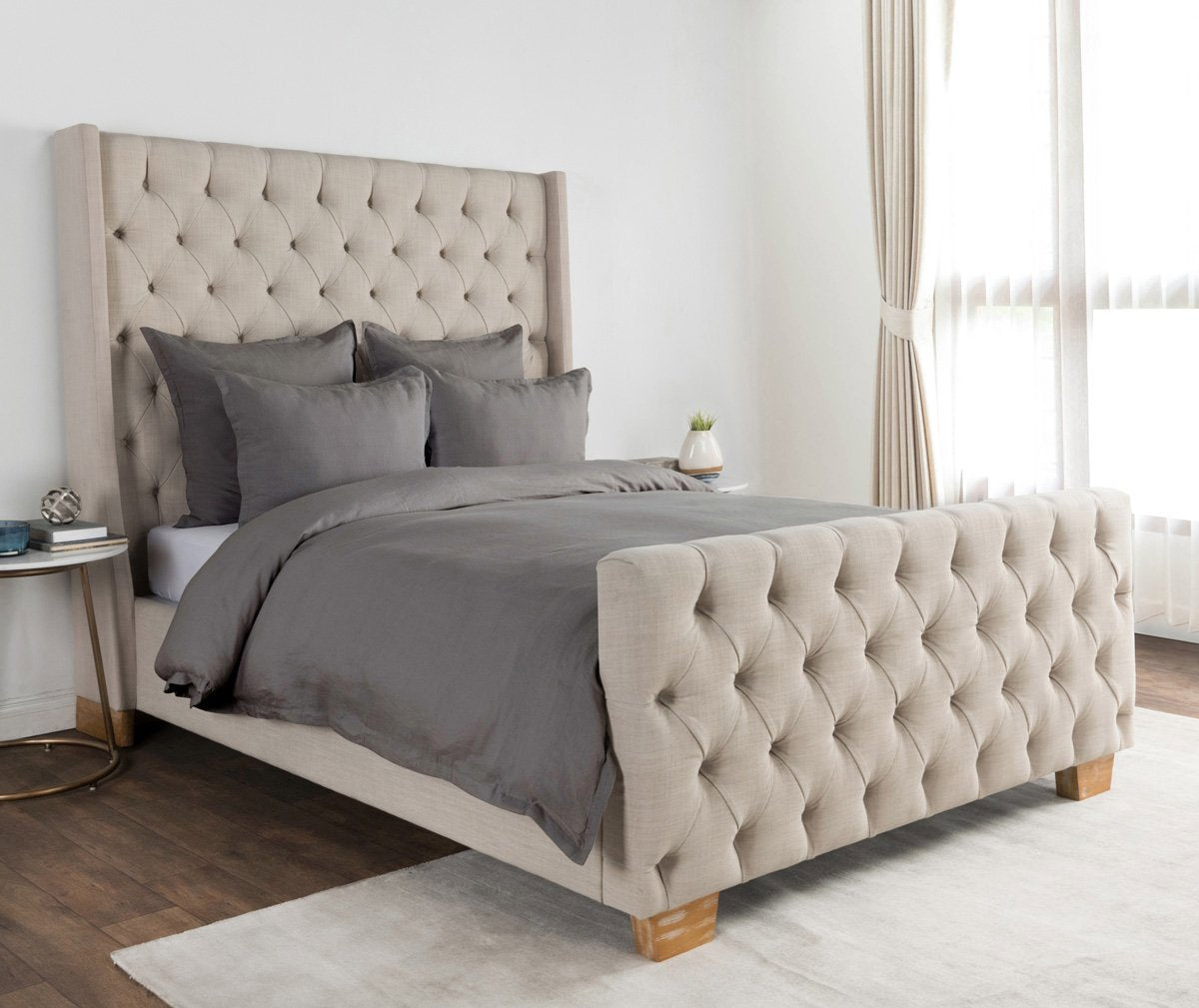 Arcadia Duvet Cover - Charcoal - King / Duvet