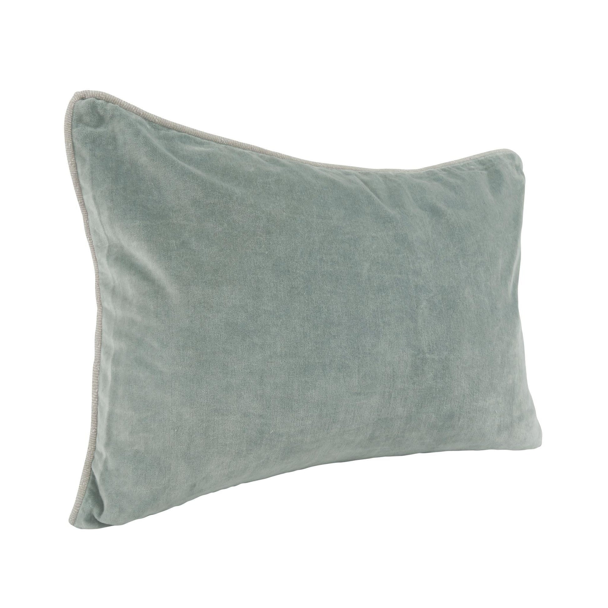 SLD Heirloom Velvet Multiple Sizes - Bay Green - 18"x18"