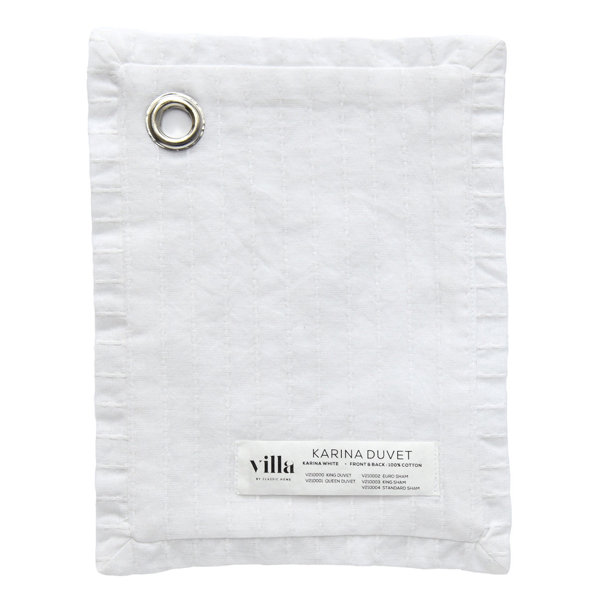 Karina Duvet Cover - White - King / Set
