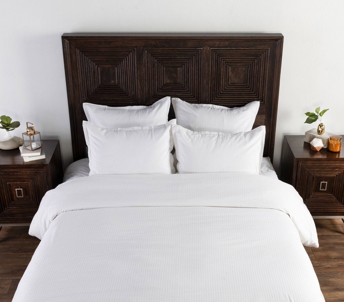 Karina Duvet Cover - White - King / Set