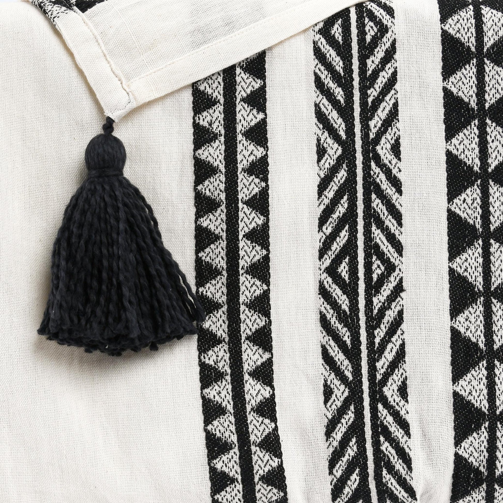 TC Endora Throw - Black/Ivory