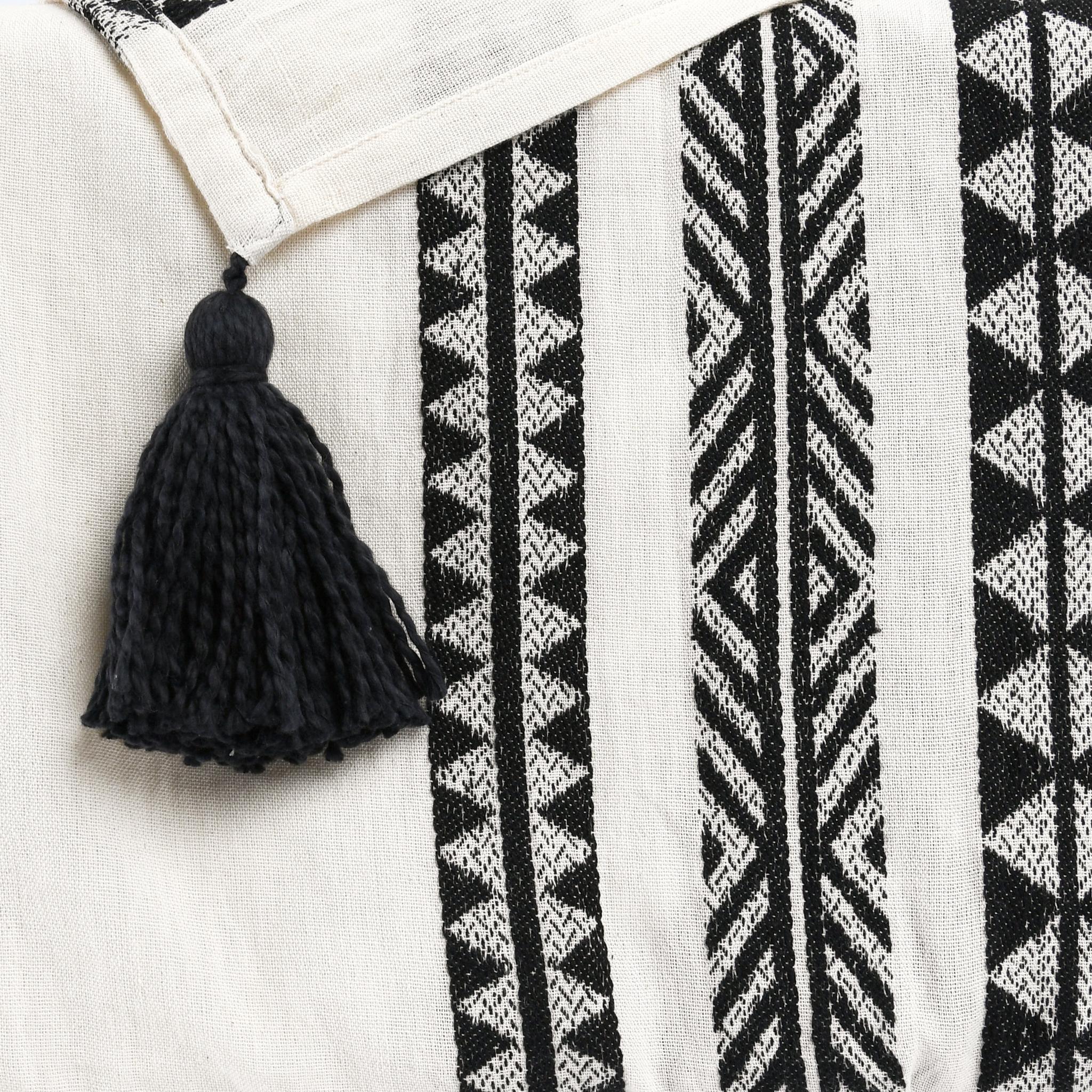 TC Endora Throw - Black/Ivory