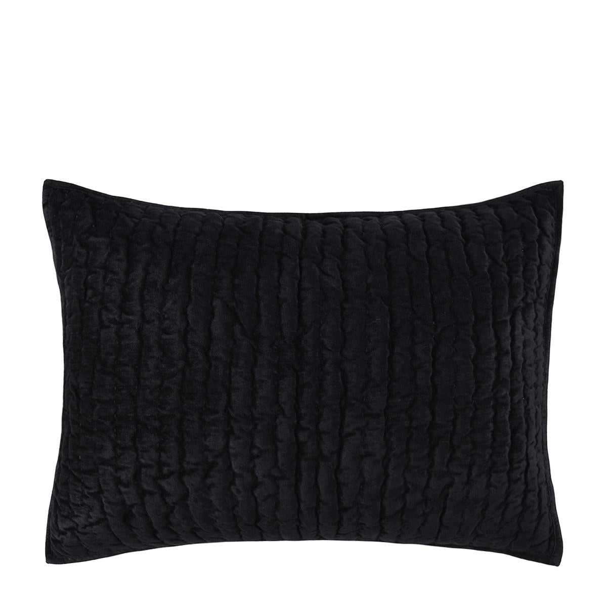 Bari Velvet Quilt Collection - Onyx - Queen / Set