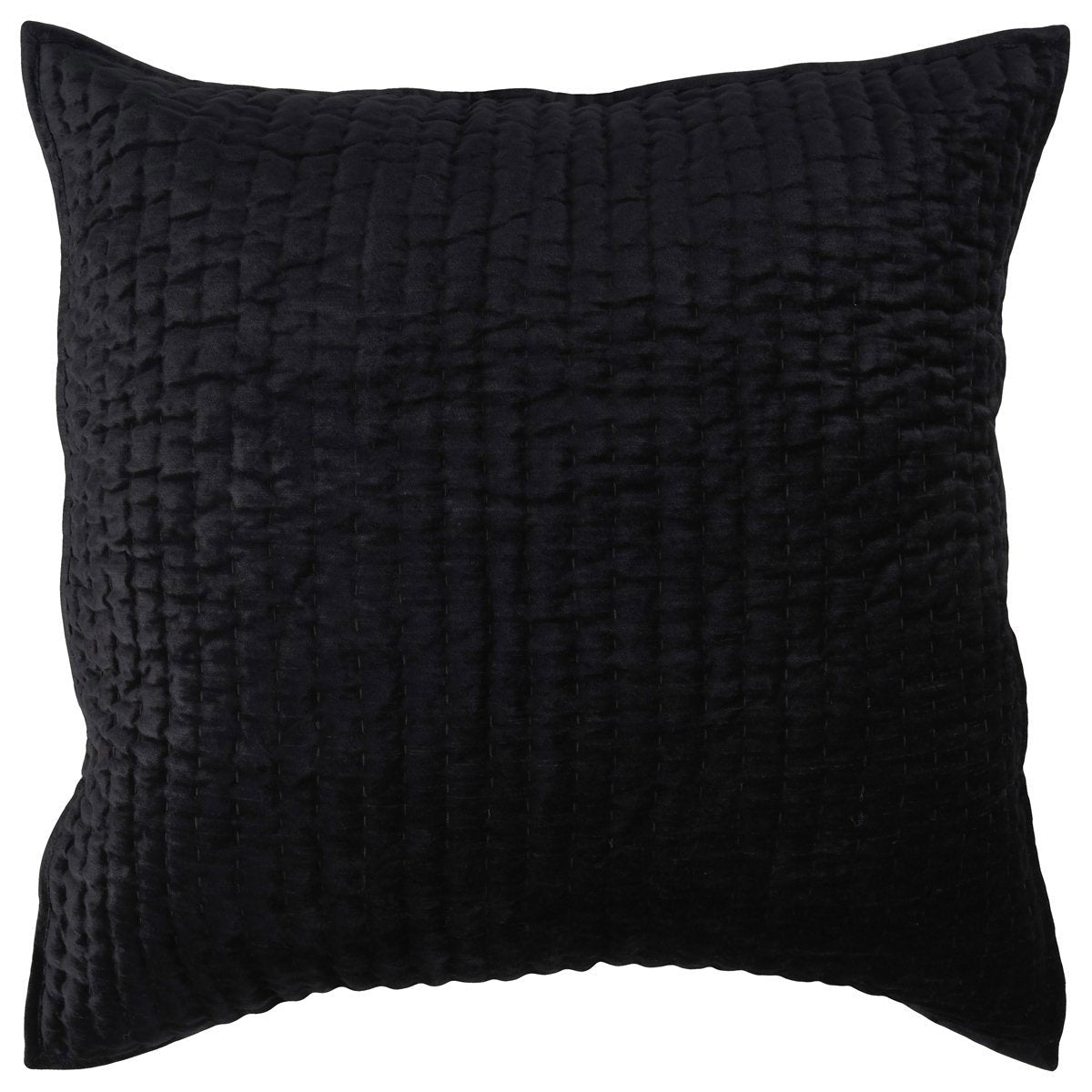Bari Velvet Quilt Collection - Onyx - Queen / Set