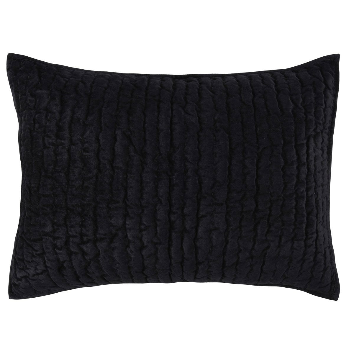 Bari Velvet Quilt Collection - Onyx - Queen / Set